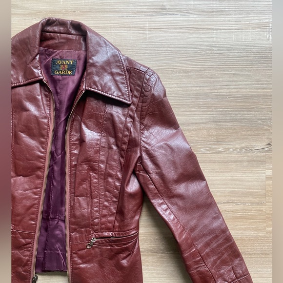 Vintage 1970's Avant Garde Leather Jacket - Picture 2 of 6